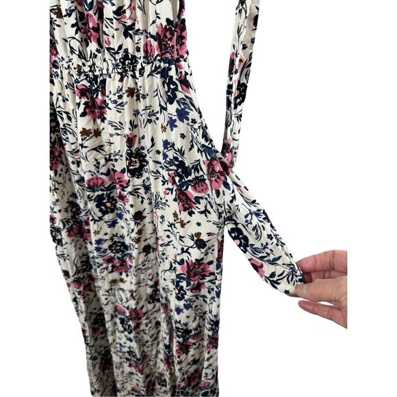 Band of Gypsies Floral Cold Shoulder Long Sleeve Maxi Dress Size XS - Picture 6 of 12